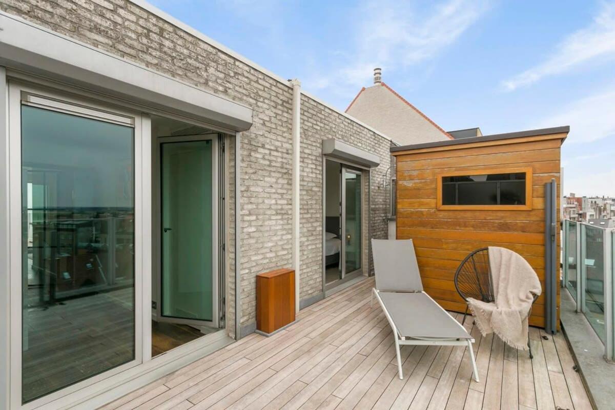 Appartement Modern Penthouse With Stunning Sea-View, Sauna And 2 Large Terraces! à Knokke-Le-Zoute Extérieur photo