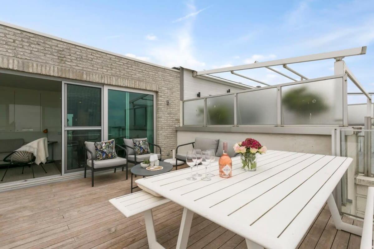 Appartement Modern Penthouse With Stunning Sea-View, Sauna And 2 Large Terraces! à Knokke-Le-Zoute Extérieur photo